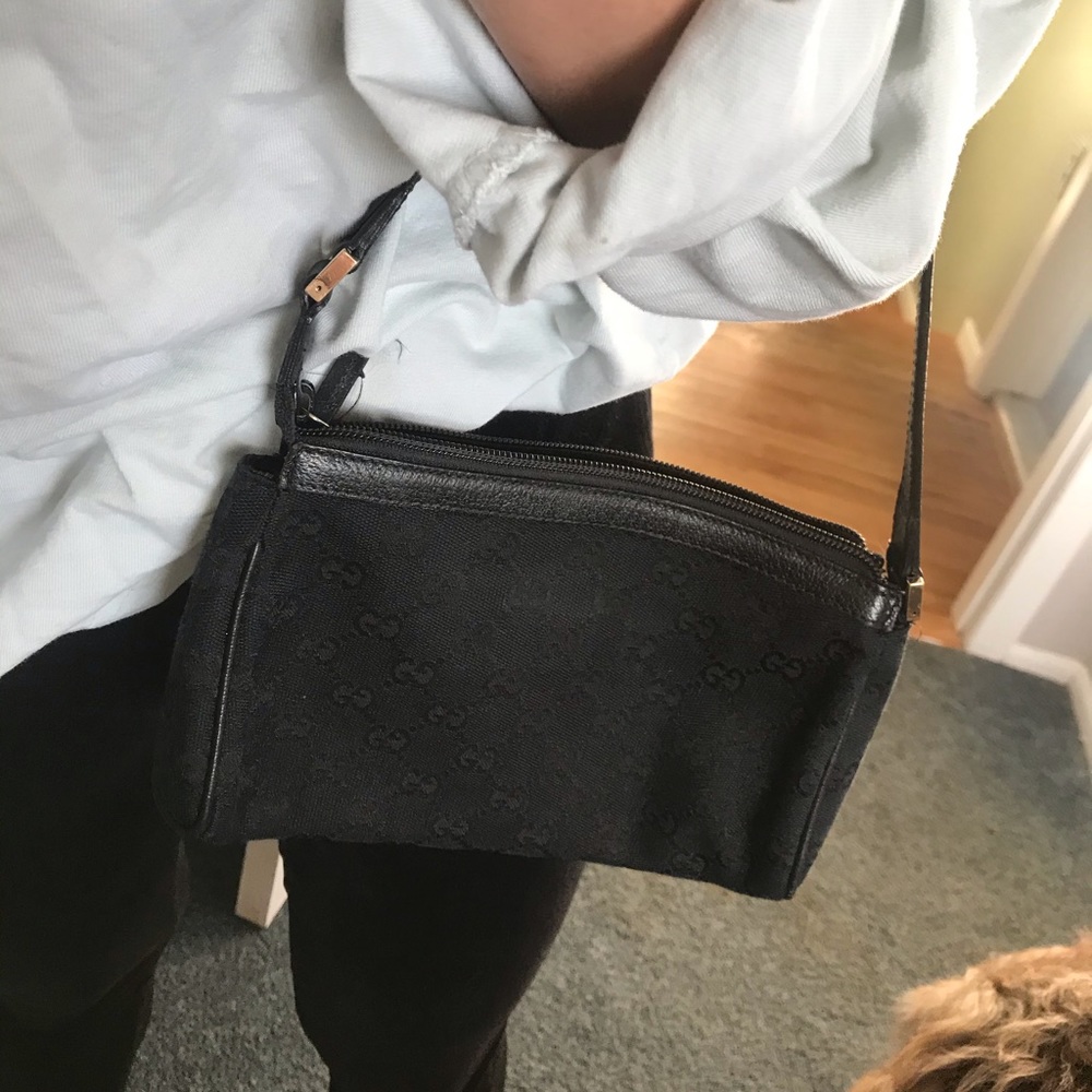 Gucci Pochette / Wristlet - black with monogram - Picture 5 of 6